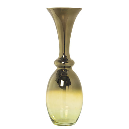 Vase Alexandra House Living Green Transparent Crystal 22 x 22 x 62 cm Alexandra House Living