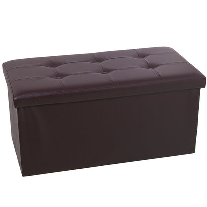 Detachable Pouffe Alexandra House Living Brown Polyskin 77 x 38 x 38 cm Alexandra House Living