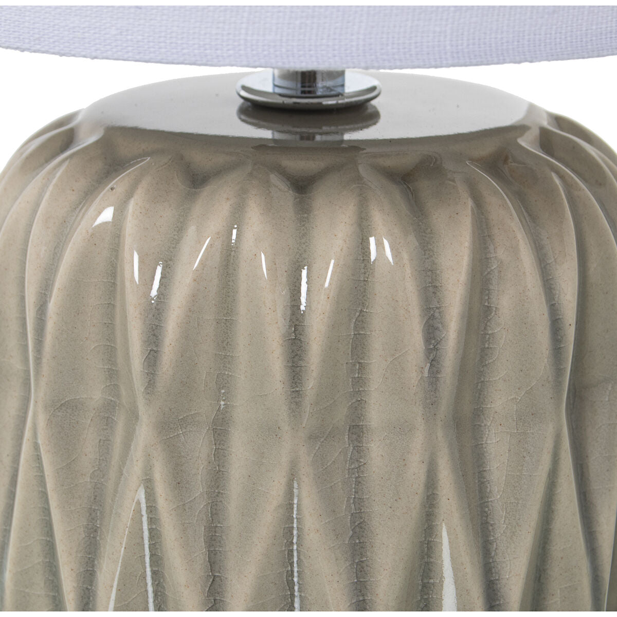 Desk lamp Alexandra House Living Cream Ceramic 40 W 17 x 30 x 17 cm Alexandra House Living