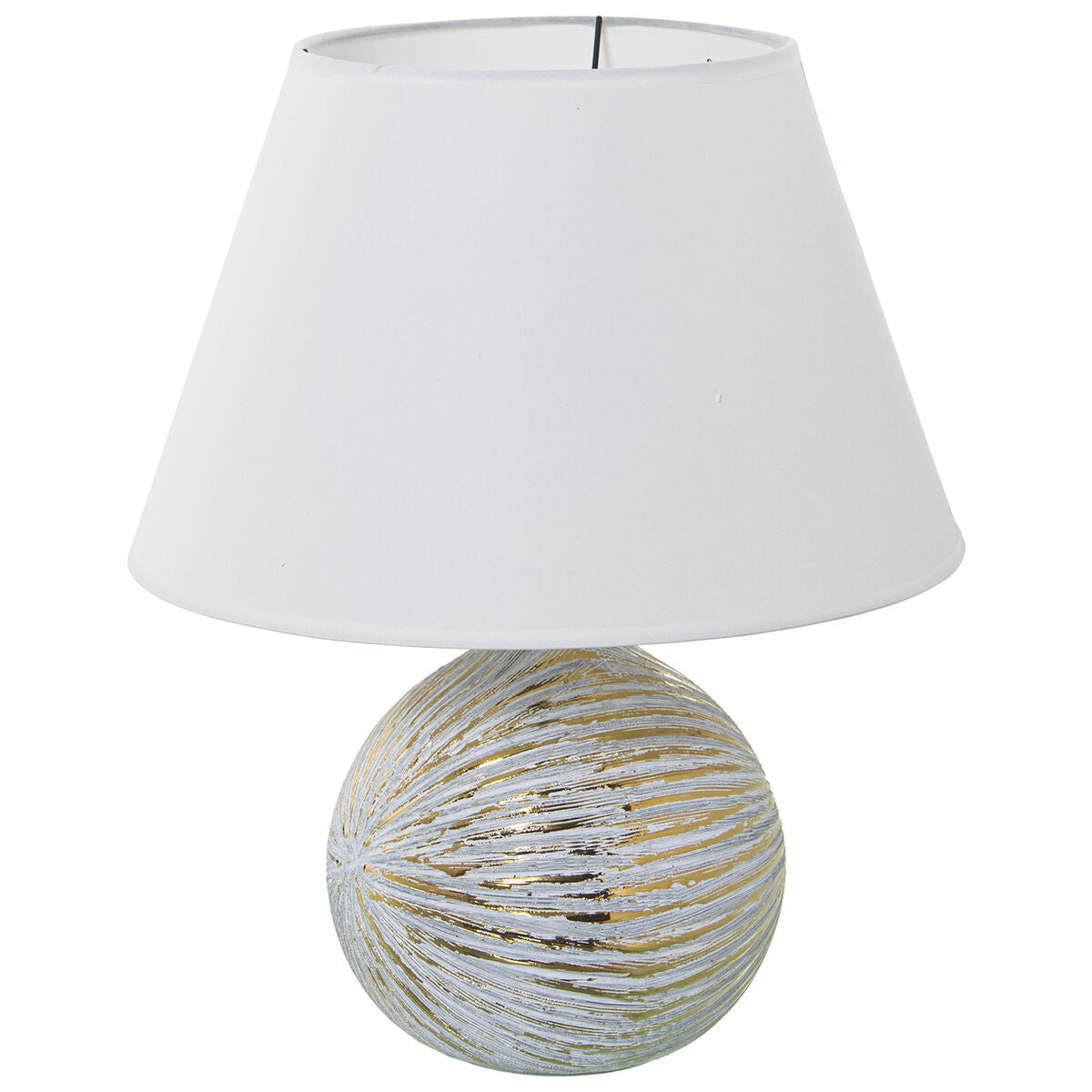 Desk lamp Alexandra House Living White Golden Ceramic 40 W 35 x 43 x 35 cm Alexandra House Living