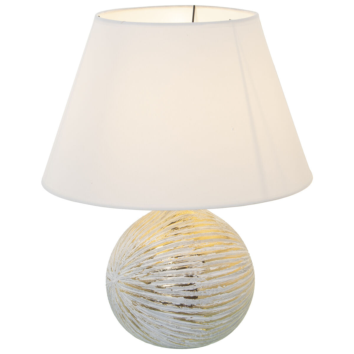 Desk lamp Alexandra House Living White Golden Ceramic 40 W 35 x 43 x 35 cm Alexandra House Living