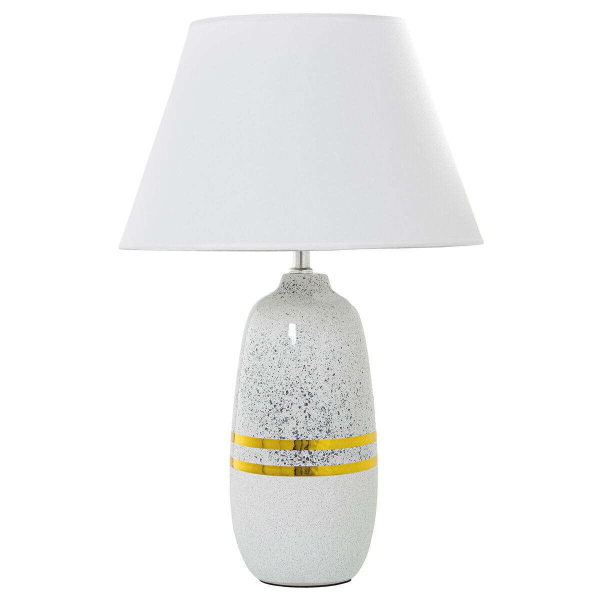 Desk lamp Alexandra House Living White Silver Ceramic 60 W 13 x 38 x 13 cm Alexandra House Living