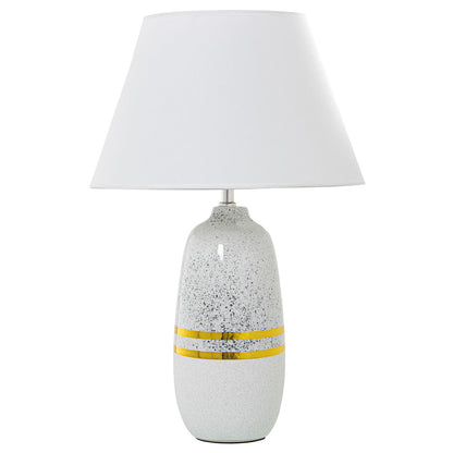 Desk lamp Alexandra House Living White Silver Ceramic 60 W 13 x 38 x 13 cm Alexandra House Living