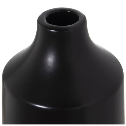 Vase Alexandra House Living Black Golden Ceramic 13 x 13 x 35 cm Alexandra House Living