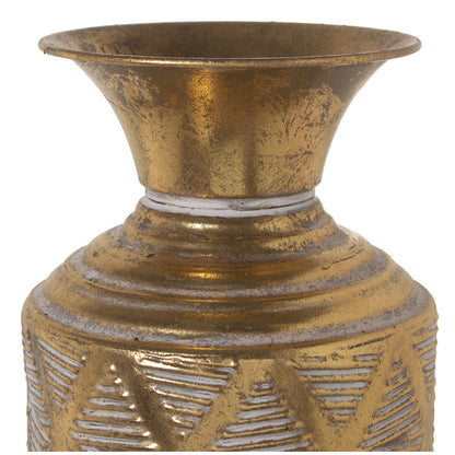 Vase Alexandra House Living Golden Metal 13 x 13 x 63 cm Alexandra House Living