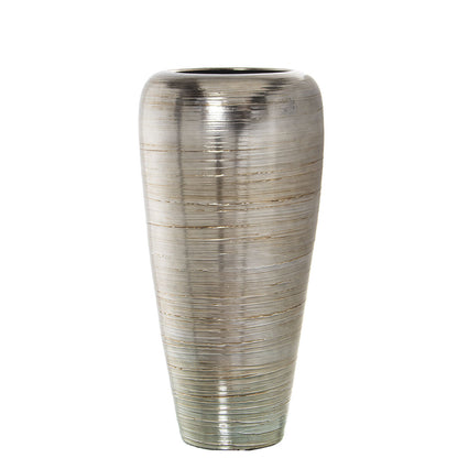 Floor vase Alexandra House Living Silver Ceramic 29 x 29 x 66 cm Alexandra House Living