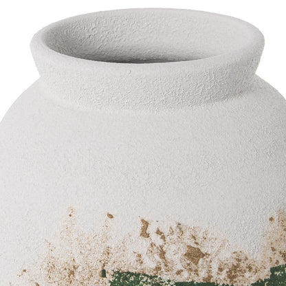 Vase Alexandra House Living White Green Ceramic 30 x 30 x 76 cm Alexandra House Living