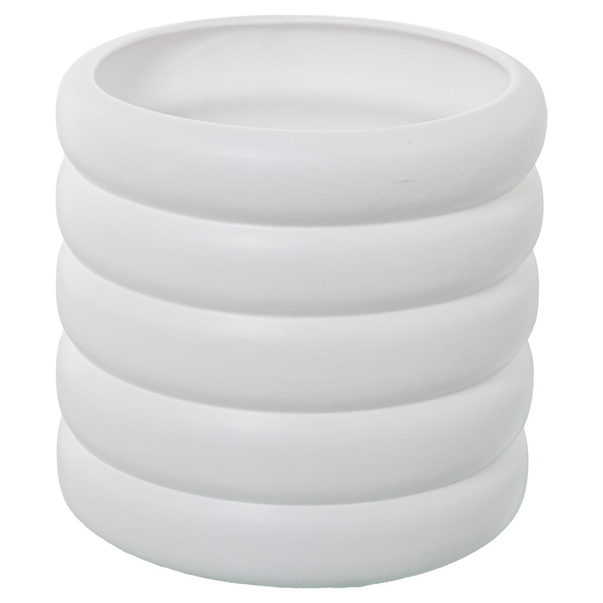 Planter Alexandra House Living White Ceramic 24 x 24 x 25 cm Alexandra House Living