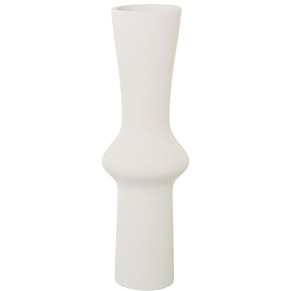 Vase Alexandra House Living Ecru Ceramic 16 x 16 x 46 cm Alexandra House Living