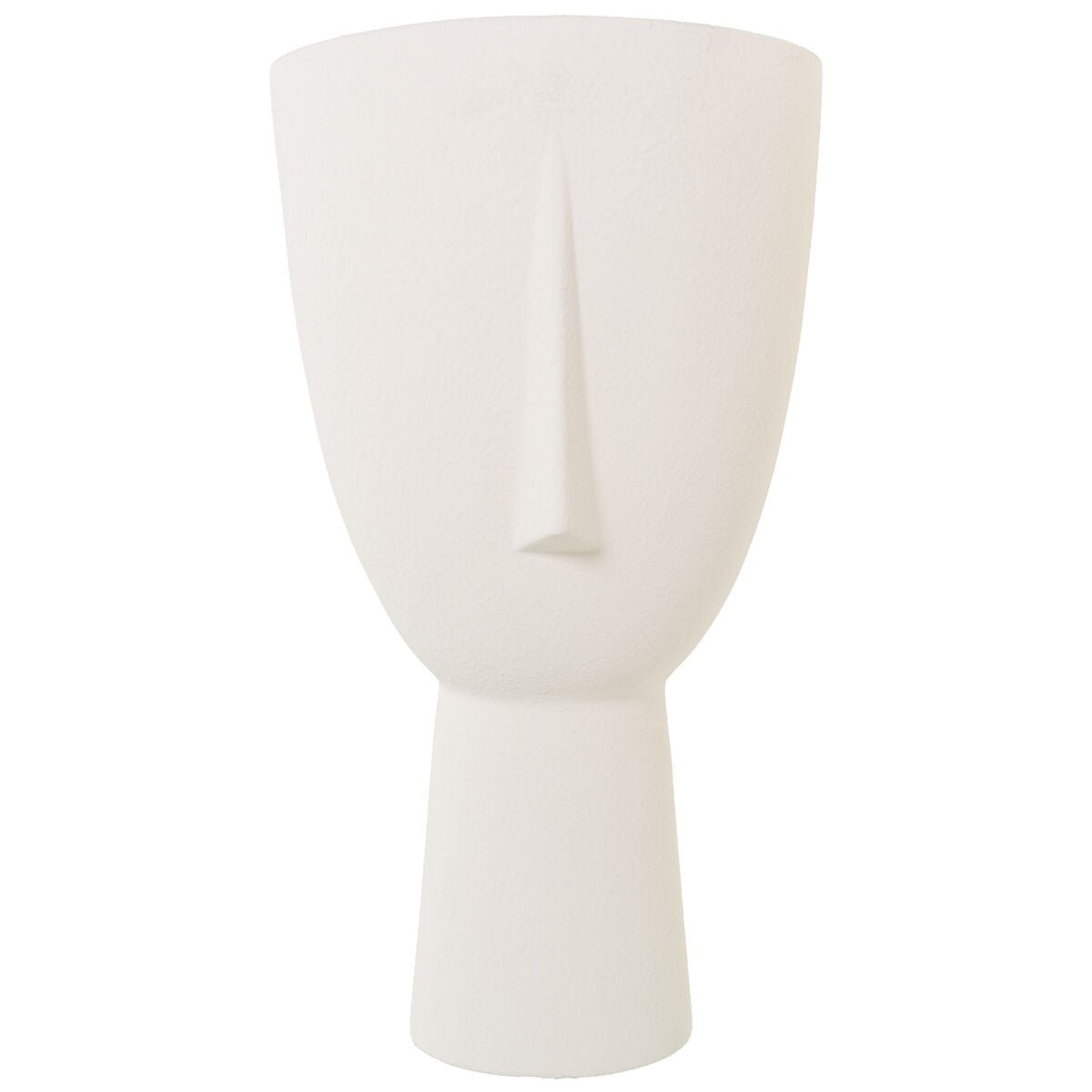 Vase Alexandra House Living Ecru Ceramic Face 23 x 23 x 43 cm Alexandra House Living