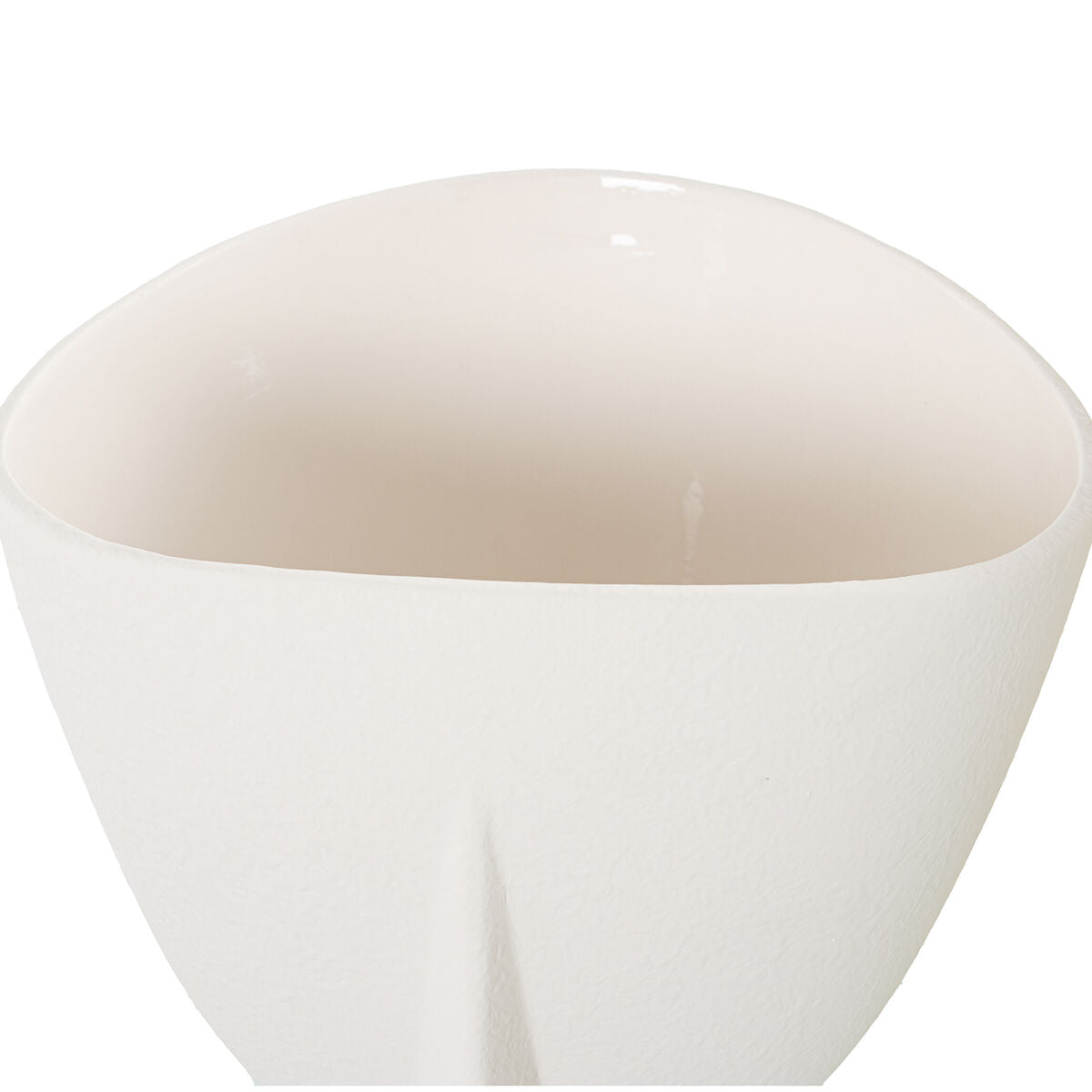 Vase Alexandra House Living Ecru Ceramic Face 27 x 27 x 36 cm Alexandra House Living