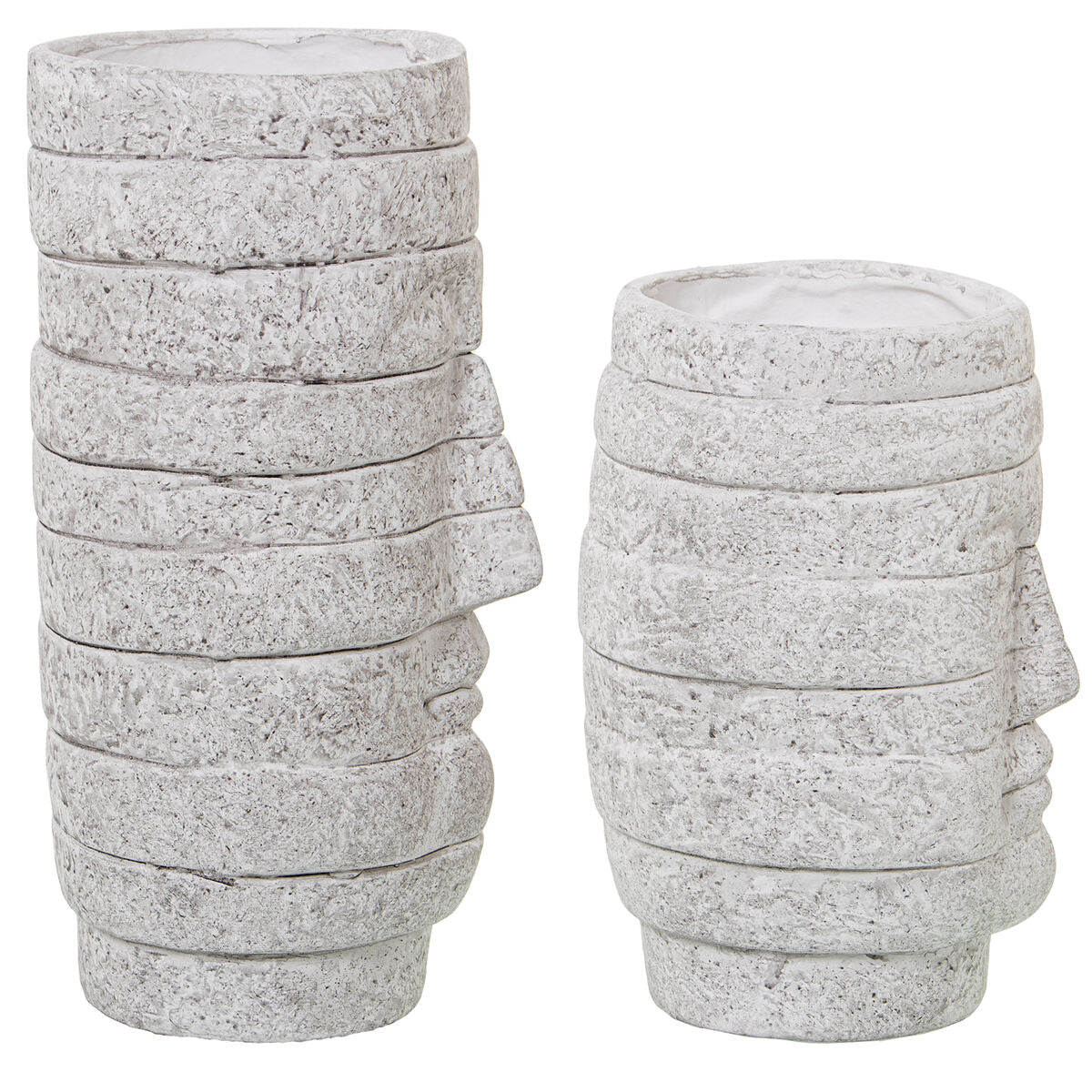 Set of 2 Vases Alexandra House Living Granite Ceramic 14 x 27 x 28 cm (2 Pieces) Alexandra House Living