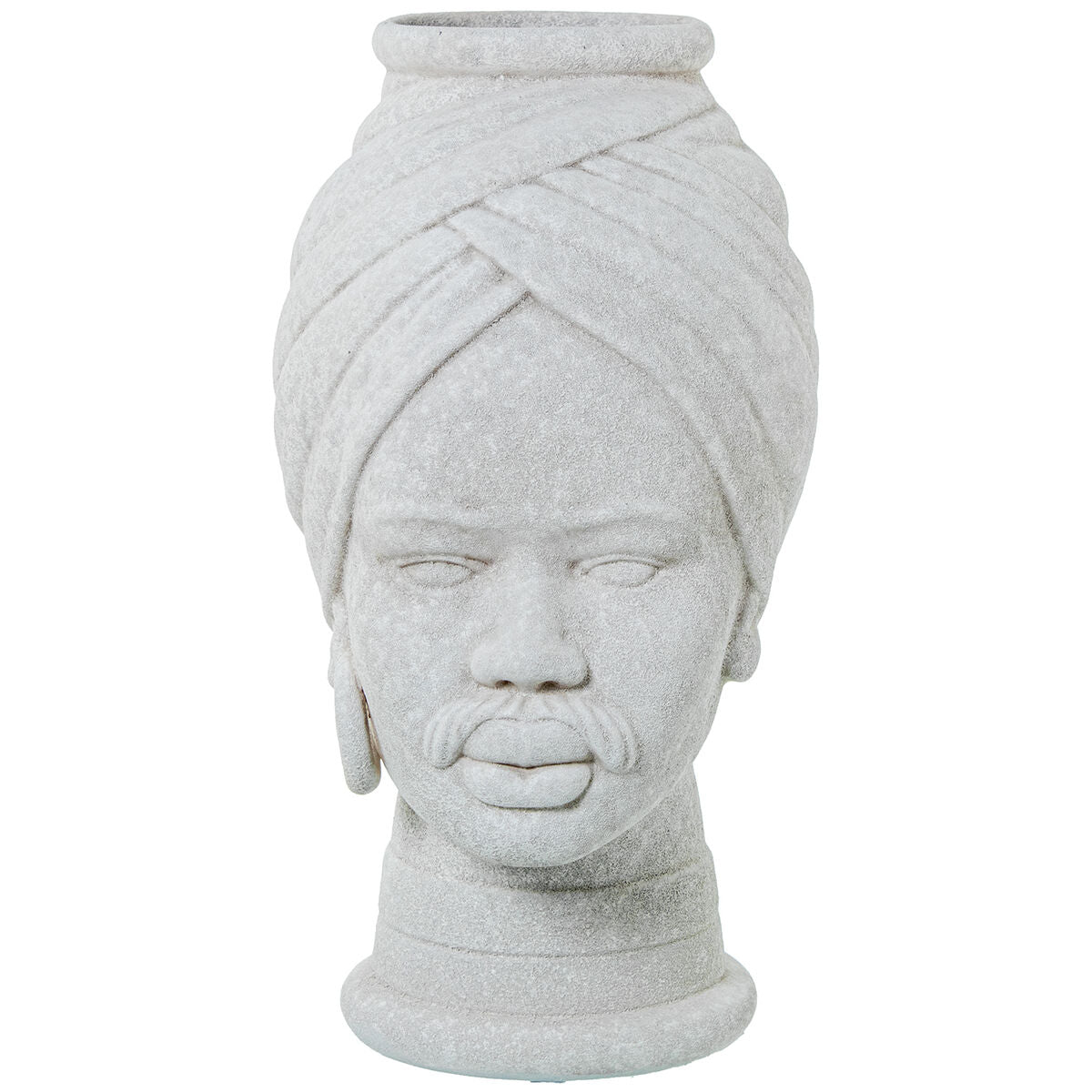 Vase Alexandra House Living White Ceramic African Woman 18 x 18 x 29 cm Alexandra House Living