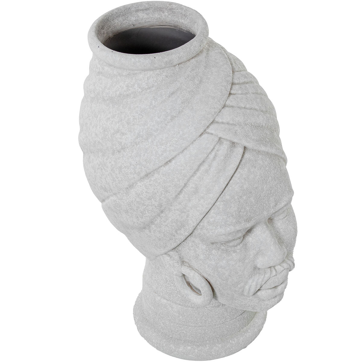 Vase Alexandra House Living White Ceramic African Woman 18 x 18 x 29 cm Alexandra House Living