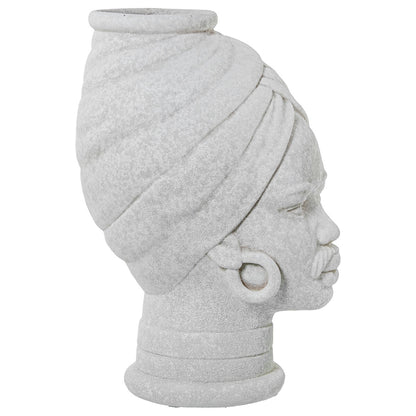 Vase Alexandra House Living White Ceramic African Woman 18 x 18 x 29 cm Alexandra House Living