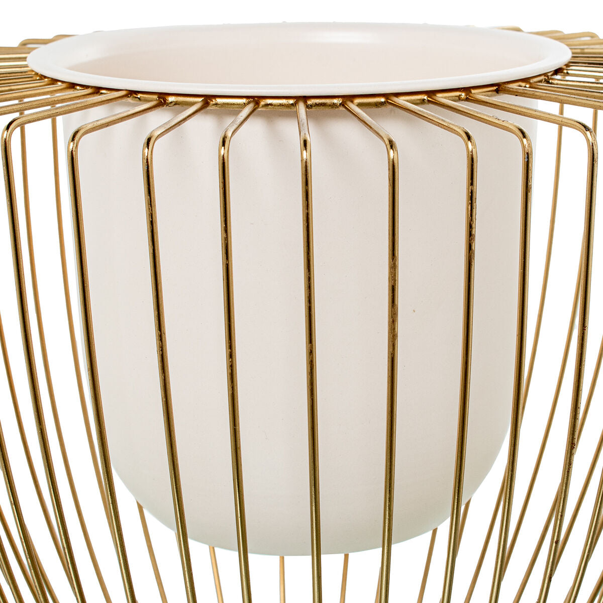 Set of Planters Alexandra House Living Gold Metal 2 Pieces Alexandra House Living