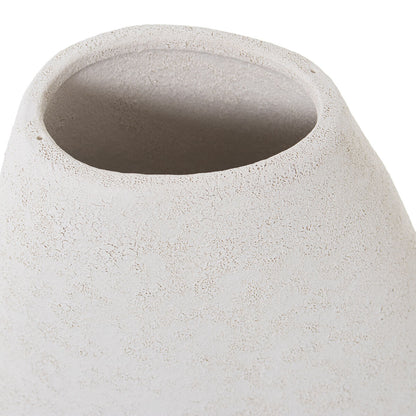 Vase Alexandra House Living Ecru Ceramic 8 x 17 x 27 cm Alexandra House Living