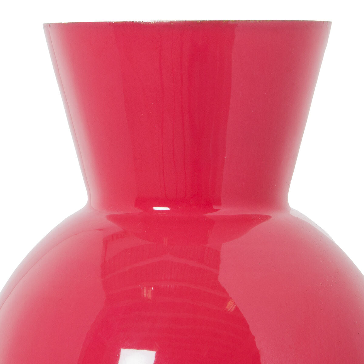 Vase Alexandra House Living Red Metal 17 x 17 x 45 cm Alexandra House Living