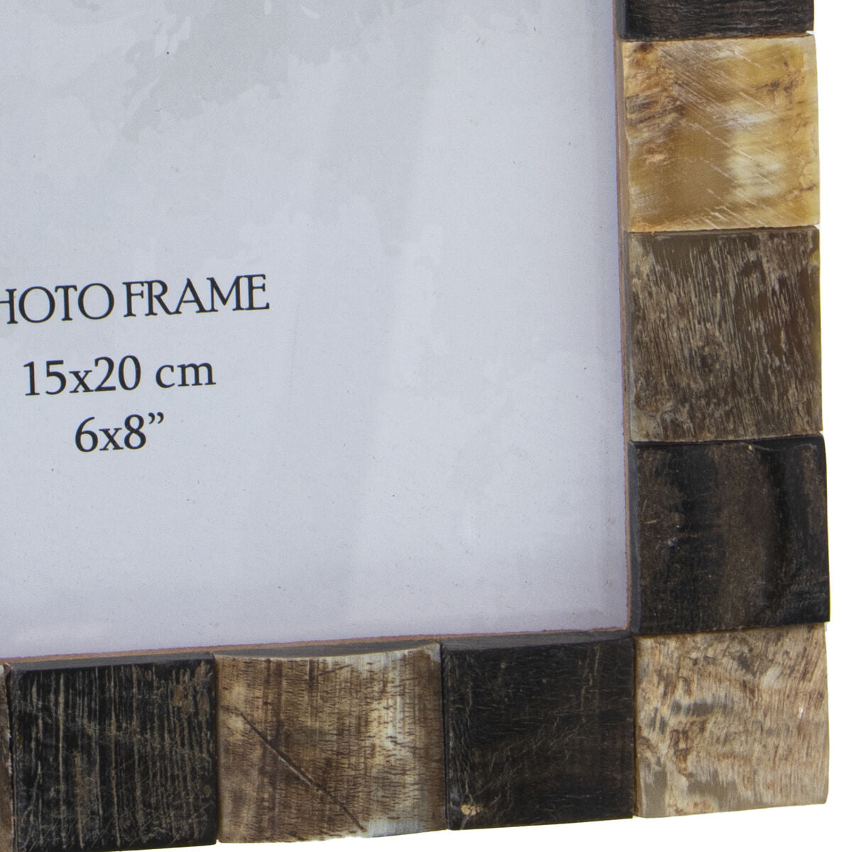 Photo frame Alexandra House Living Multicolour Wood Bone 19 x 2 x 24 cm Alexandra House Living