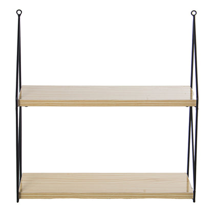 Shelve Alexandra House Living Brown Black Wood 42 x 43 x 15 cm Alexandra House Living