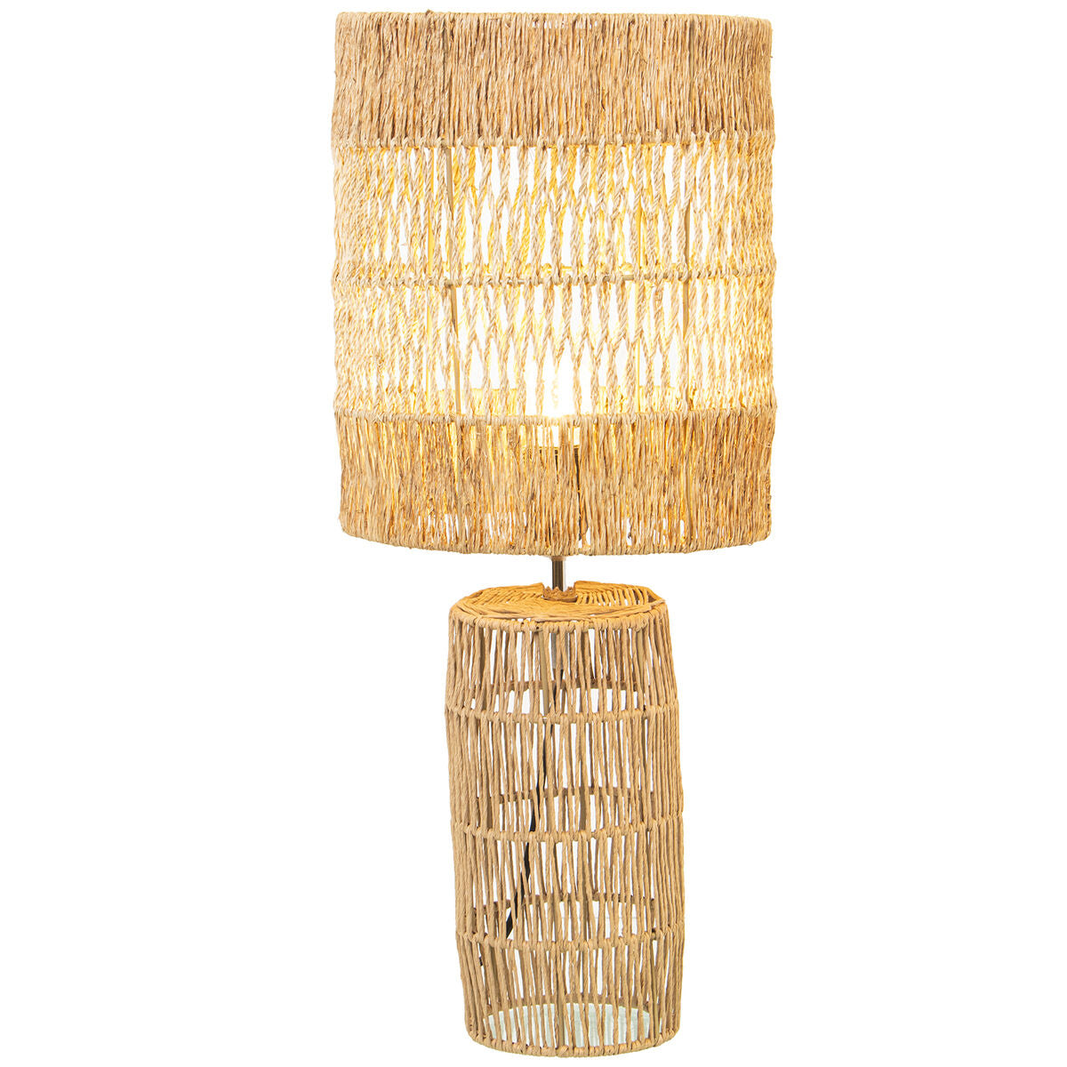 Desk lamp Alexandra House Living Brown Rattan Natural Fibre 40 W 25 x 210 x 60 cm Alexandra House Living