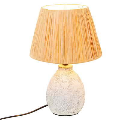 Desk lamp Alexandra House Living White Brown Ceramic 60 W 23 x 33 x 23 cm Alexandra House Living