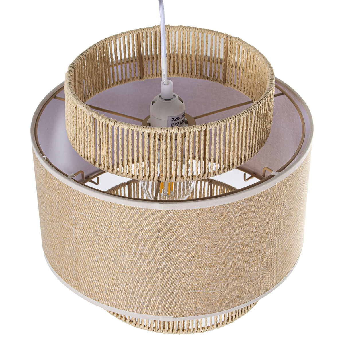 Ceiling Light Alexandra House Living Brown Rattan Natural Fibre 60 W 30 x 26 x 30 cm Alexandra House Living