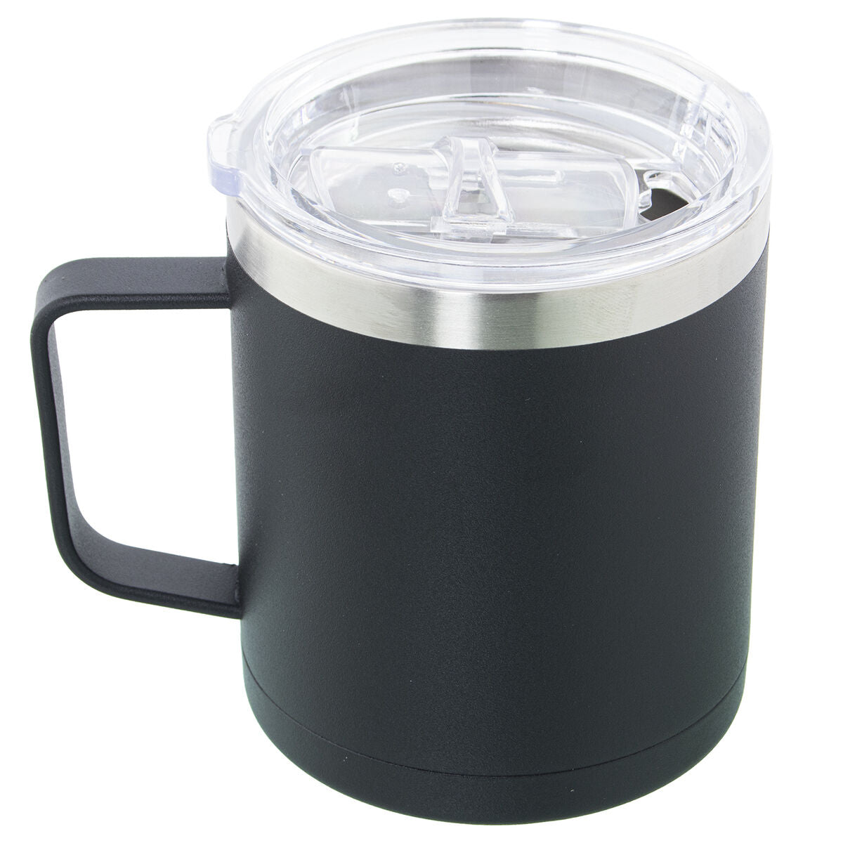 Thermal Cup with Lid Alexandra House Living Black Metal 350 ml Alexandra House Living