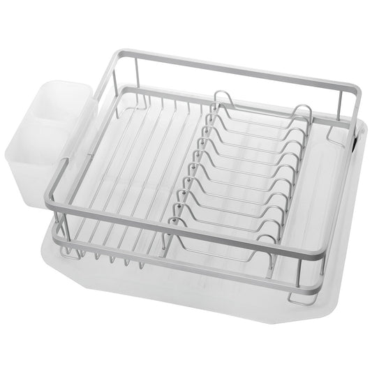 Draining Rack for Kitchen Sink Alexandra House Living White Grey 39 x 13 x 36 cm