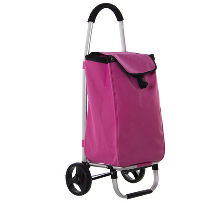 Shopping cart Alexandra House Living Pink 46 x 98 x 36 cm Polyester Alexandra House Living