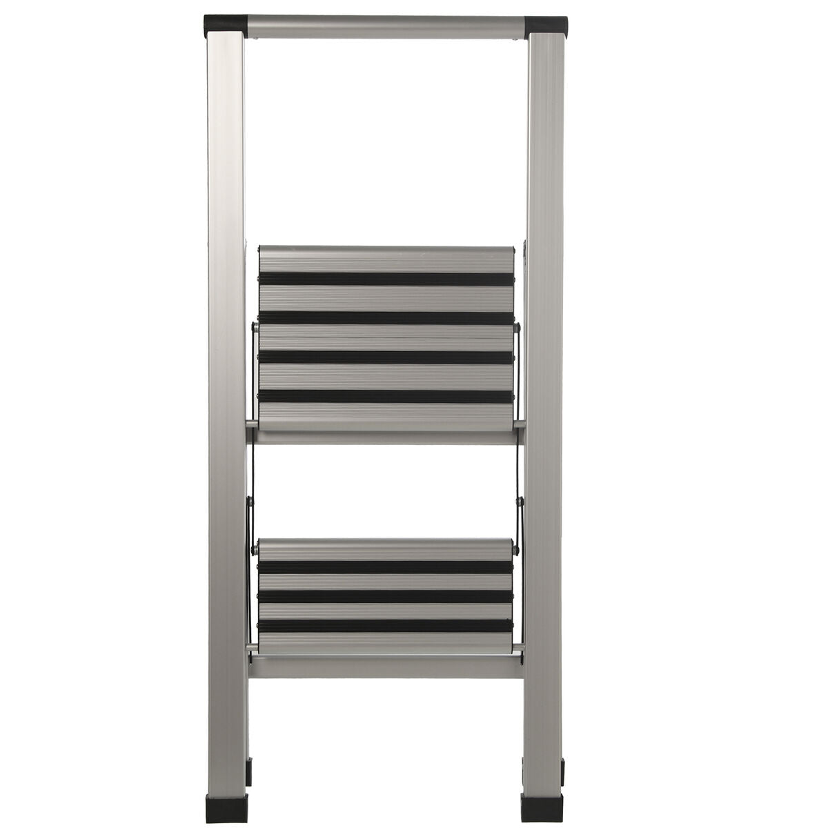 2-step folding ladder Alexandra House Living Grey Aluminium 44 x 94 x 51 cm Alexandra House Living