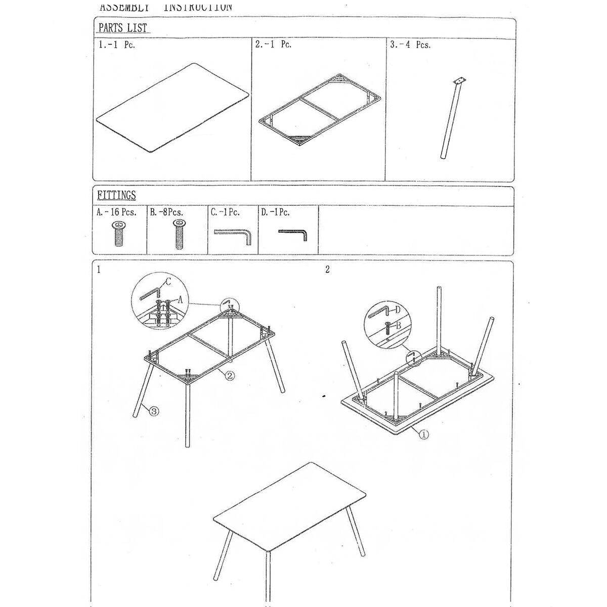 Dining Table Alexandra House Living White Metal 140 x 75 x 80 cm Alexandra House Living