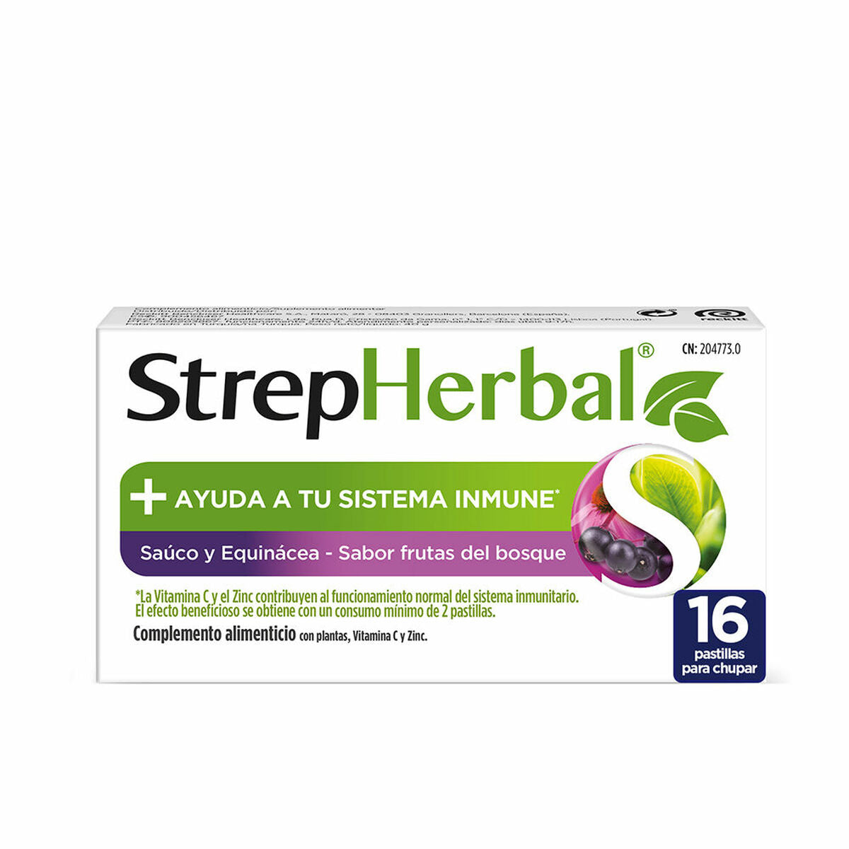 Multi-nutrients Strepsils Strepherbal Forest fruits 16 Units