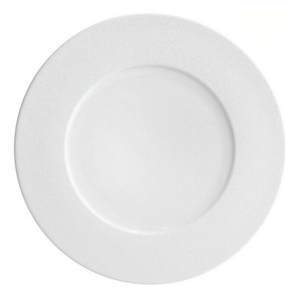 Flat plate Globe Sahara Porcelain White (Ø 32,5 cm) Inde