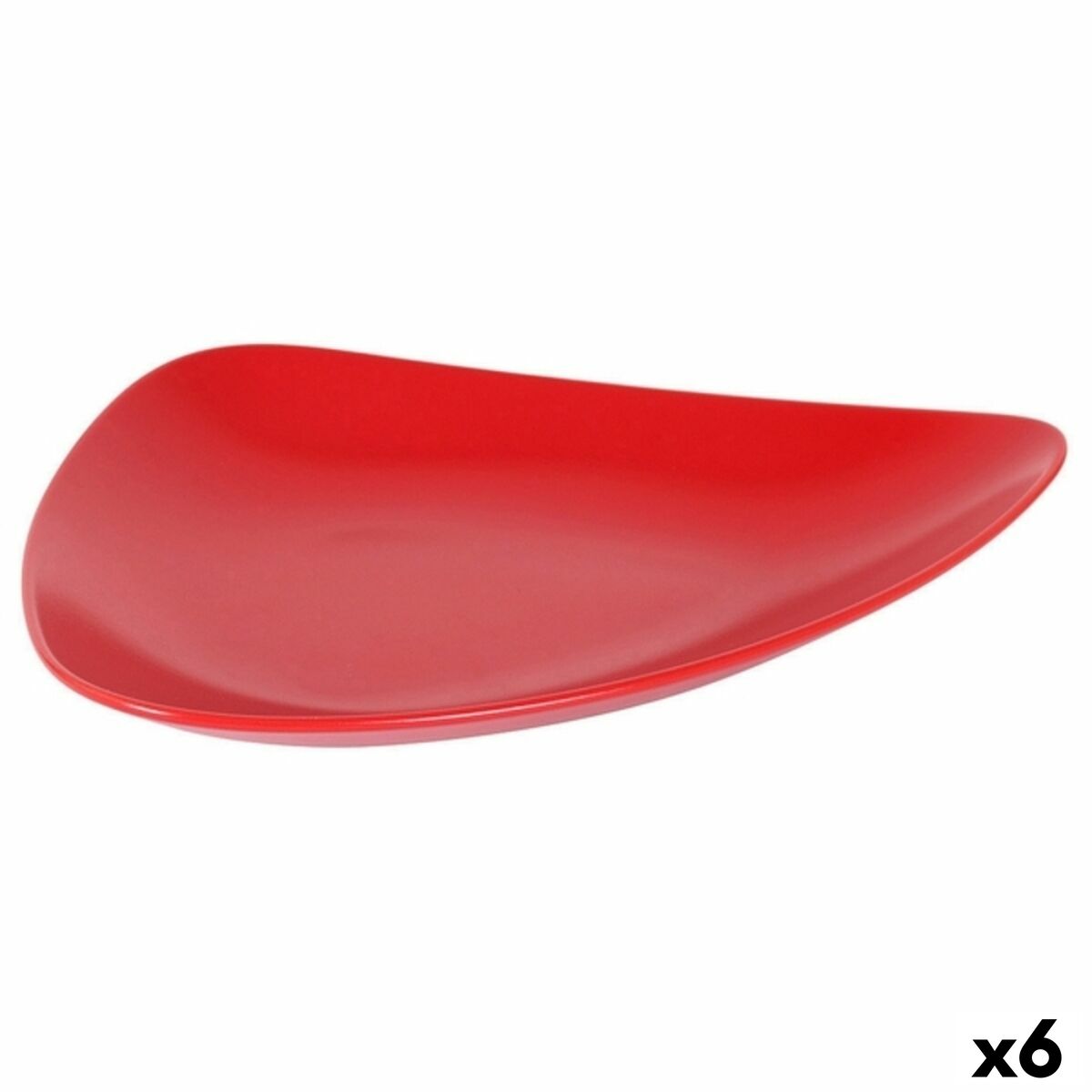 Flat Plate Inde Red 31 x 25 x 4 cm (6 Units) Inde