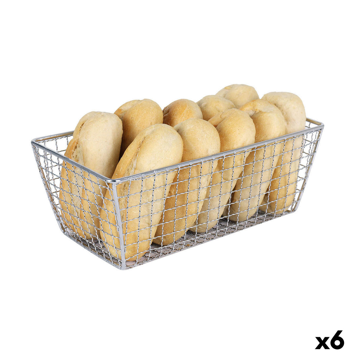 Bread Basket Inde 23 x 13 x 9 cm (6 Units) Inde