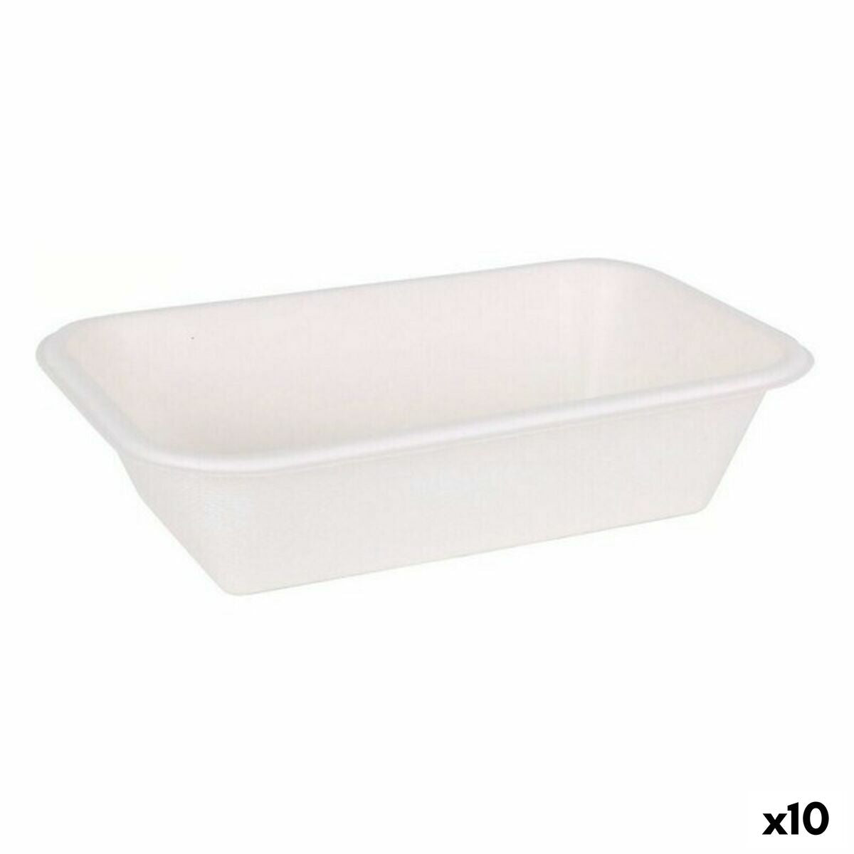 Set of bowls Viejo Valle White (10 Units) (50 pcs) Viejo Valle