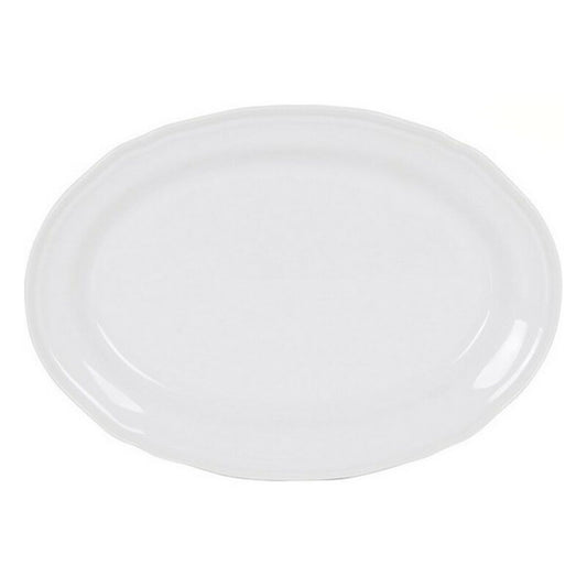 Serving Platter Feuille Oval Porcelain White (28 x 20,5 cm)