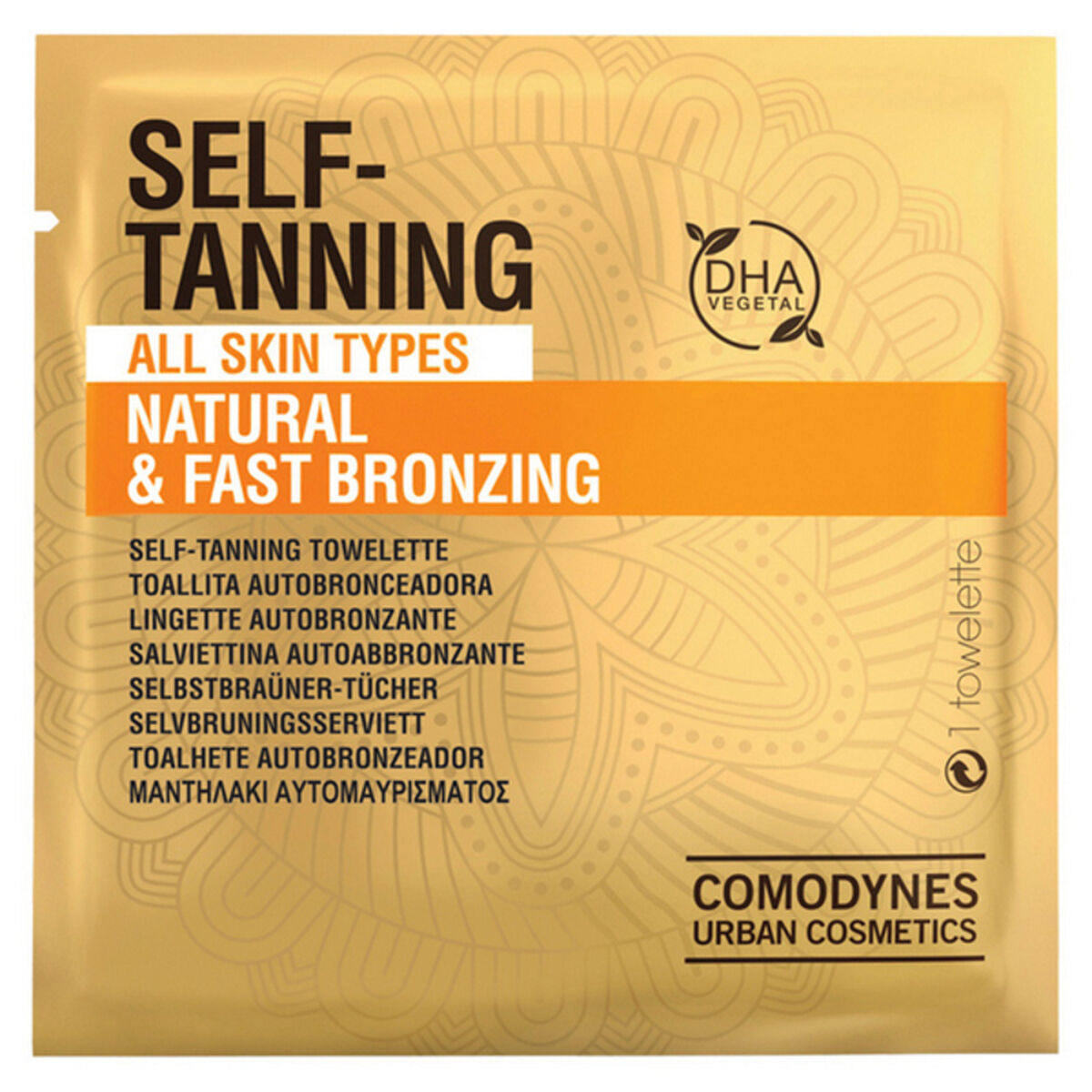 Selbstbräunungstücher Natural &amp; Fast Bronzing Comodynes Tanning