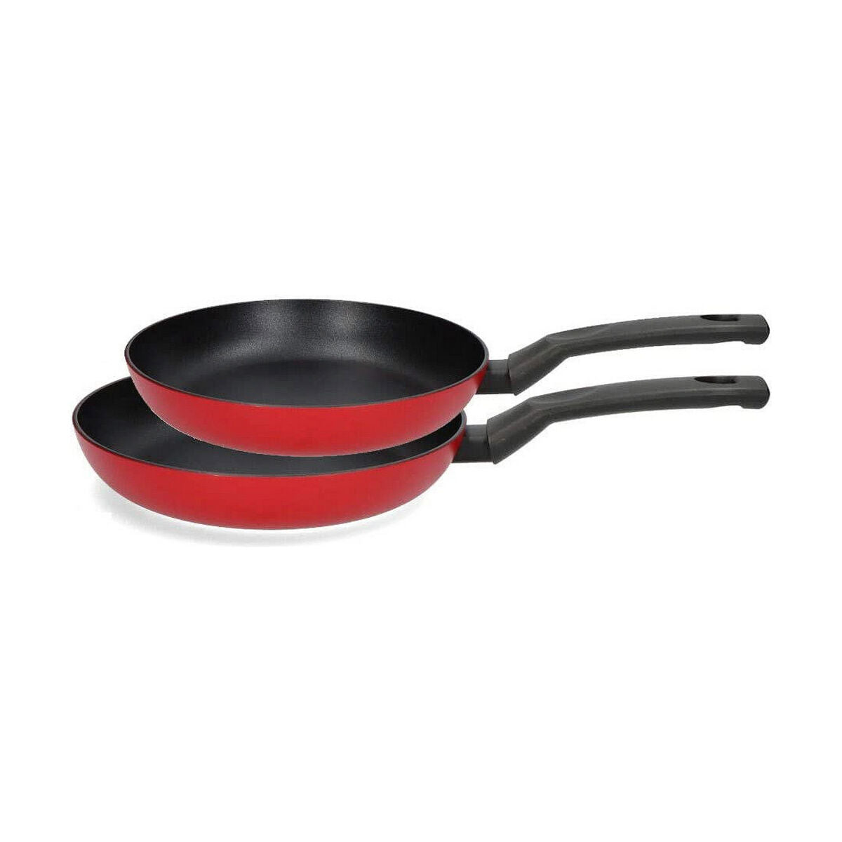 Set of Frying Pans Fagor Red Aluminium Fagor