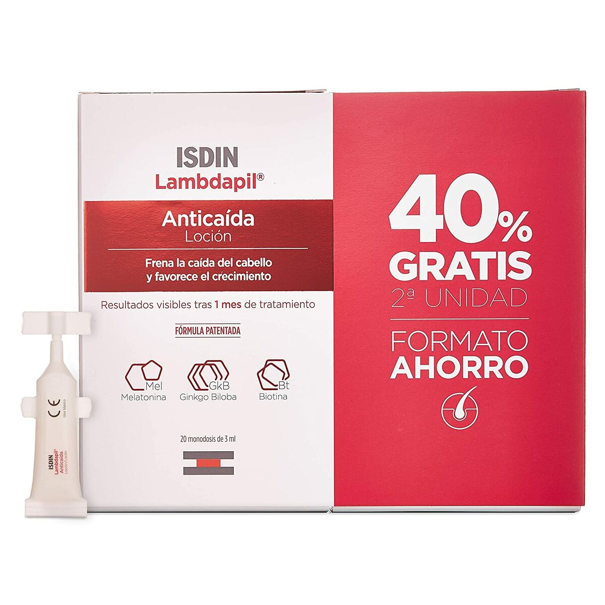 Anti-Hair Loss Treatment Isdin Lambdapil Single Dose 40 Units