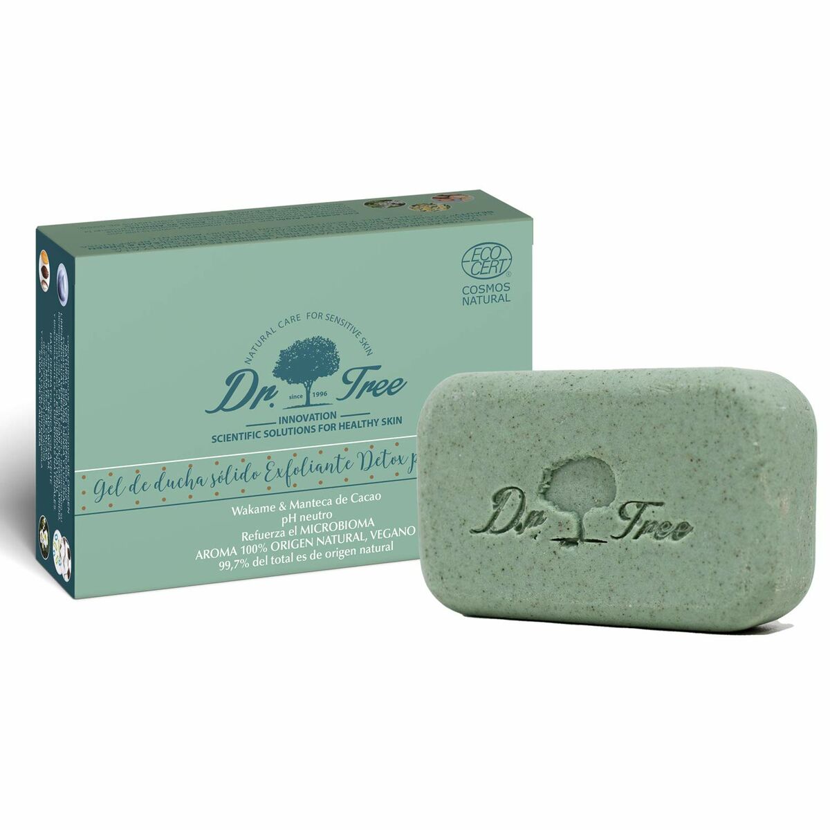 Gel Bar Dr. Tree Gel De Ducha Sólido Sensitive skin Exfoliant 120 g (Moisturizing) (Soothing) (Refreshing) Dr. Tree