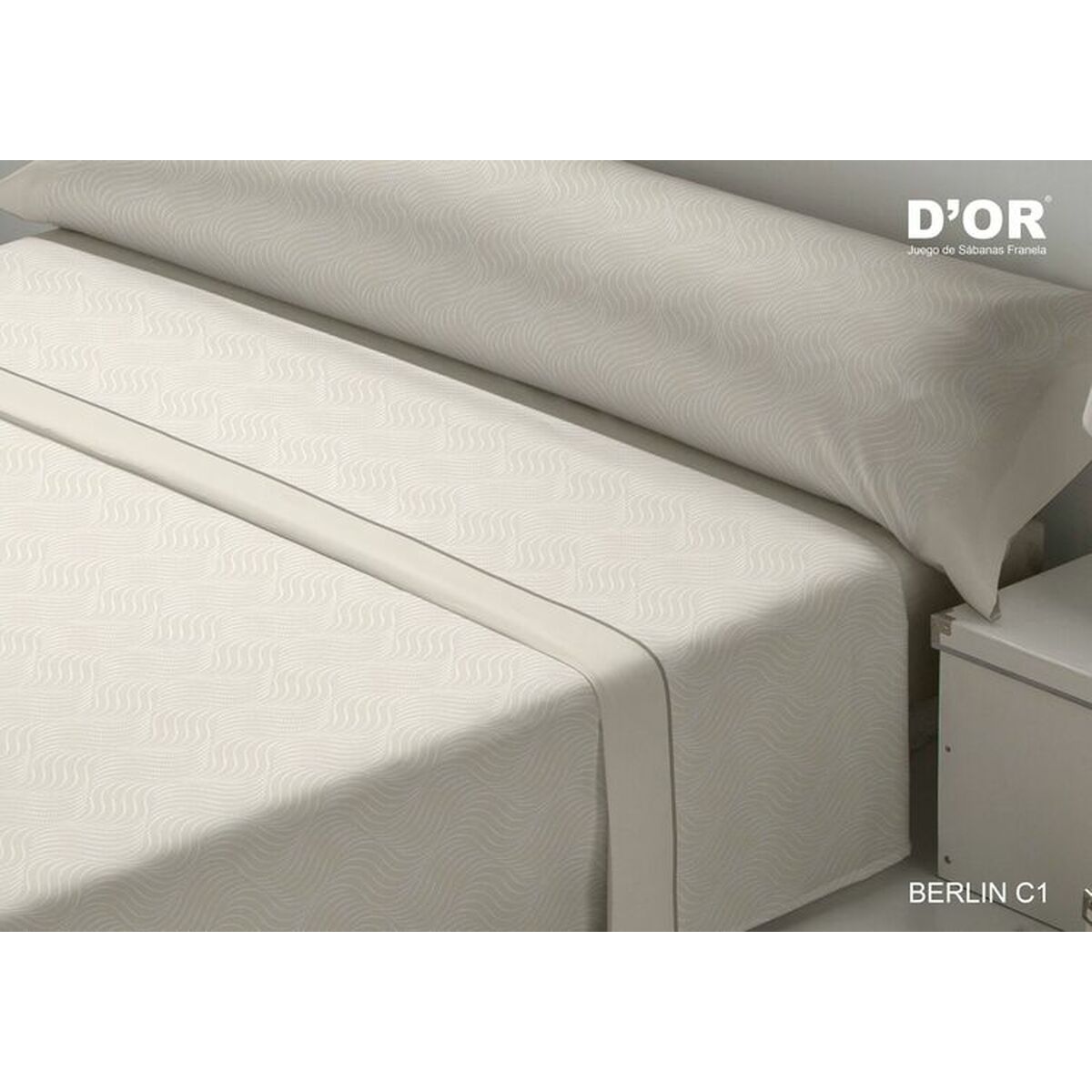 Bedding set D'Or BERLIN Beige Small double Franela D'Or