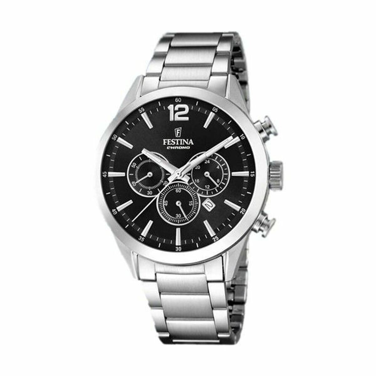 Men's Watch Festina F20343/8 Black Silver Festina