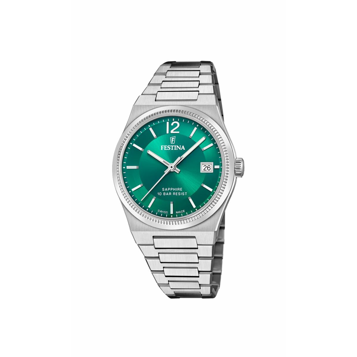 Men's Watch Festina F20035/5 Green Silver (Ø 35 mm)