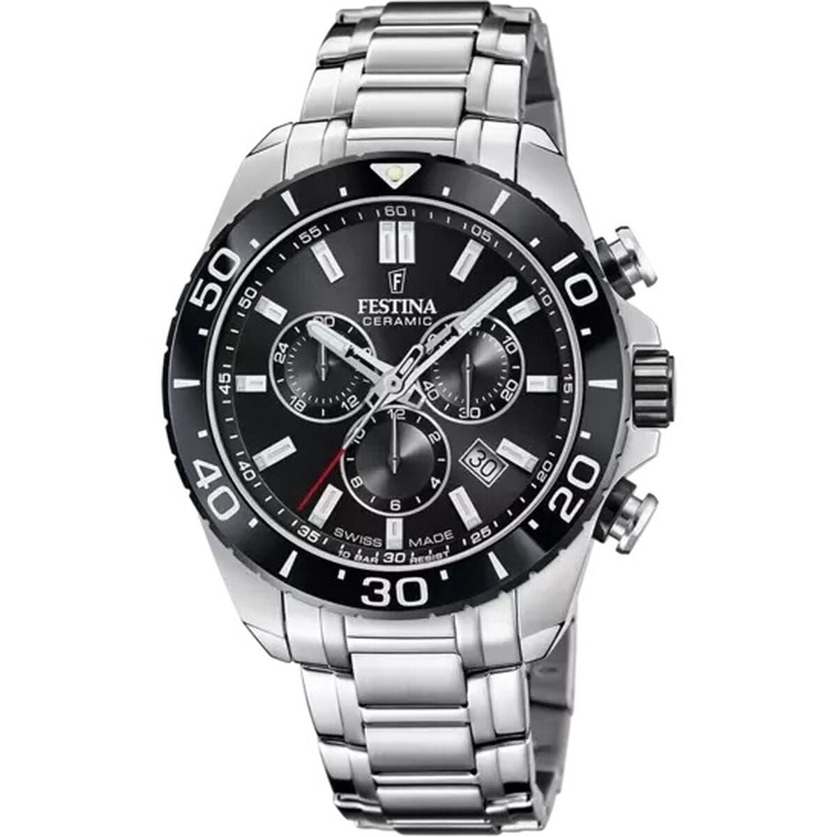 Men's Watch Festina F20042/4 Black Silver