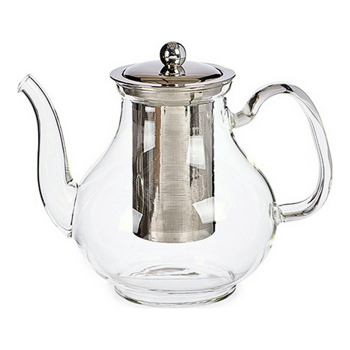 Teapot Classic Large Crystal Transparent Steel (1100 ml) Vivalto