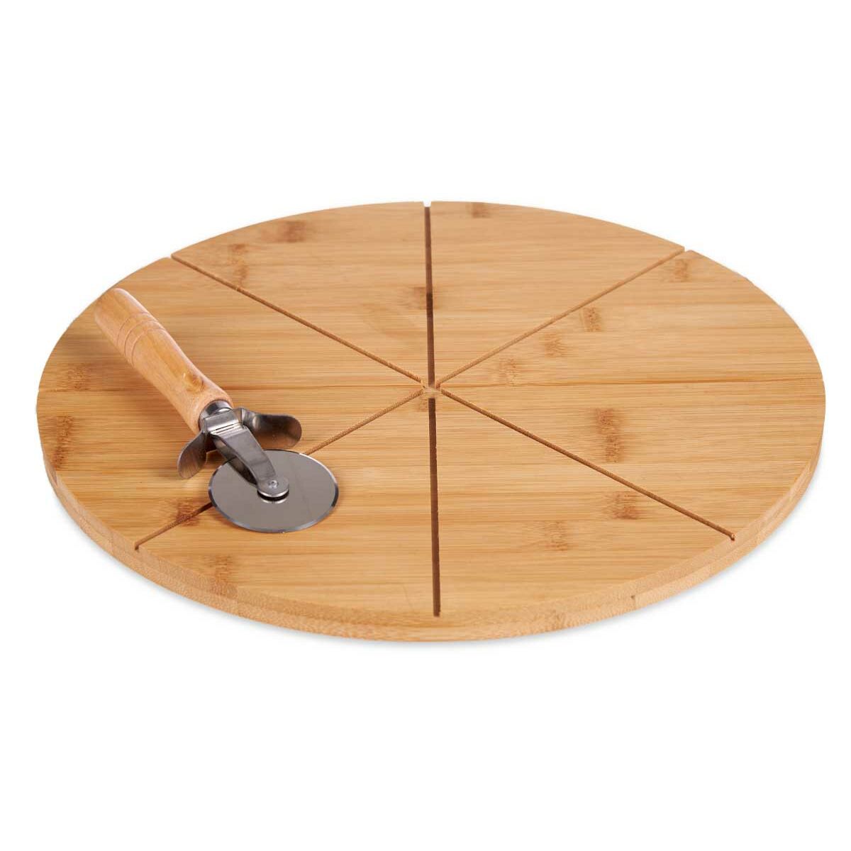 Cutting board Pizza Brown Bamboo (Ø 35 cm) Kinvara