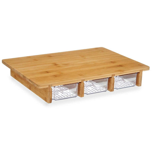 Cutting board Brown Transparent Bamboo 40 x 6 x 28 cm Kinvara