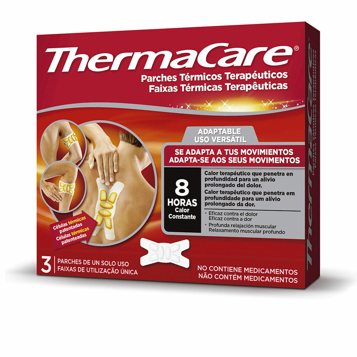 Adhesive Body Heat Patches Thermacare (3 Units) Thermacare